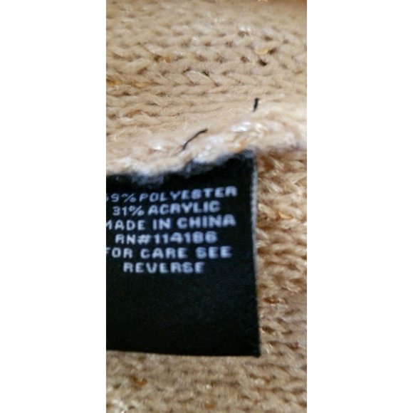 Verve Ami Women's Asymmetric Hem Shimmery Gold Pullover Sweater Plus Size 2X NWT - Picture 12 of 12